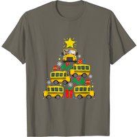 T-shirt de Noël amusant pour chauffeur d'autobus scolaire — T-shirts pour hommes
