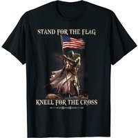 T-shirt Chevalier Templier : Défendez le Drapeau, Inclinez-vous devant la Croix — T-shirts pour hommes