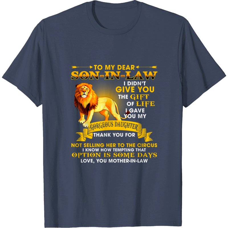 À Mon Cher Gendre Je Ne T'ai Pas Offert Le Cadeau De La Vie T-Shirt — T-shirts pour hommes
