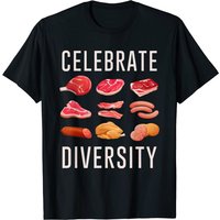T-shirt pour hommes Celebrate Diversity Steak Food Meme — T-shirts pour hommes