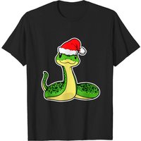 T-shirt mignon de Noël avec serpent pour hommes — T-shirts pour hommes
