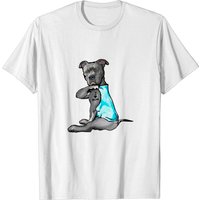 T-shirt Pitbuli Tatoos Love Mom Tattoo pour hommes