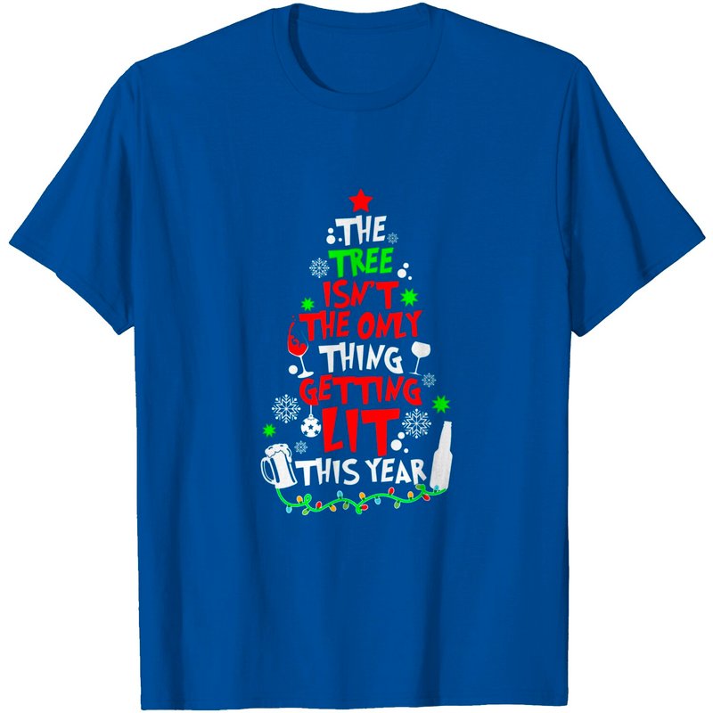 Le Sapin N'est Pas Le Seul À S'Illuminer Cette Année T-Shirt — T-shirts pour hommes