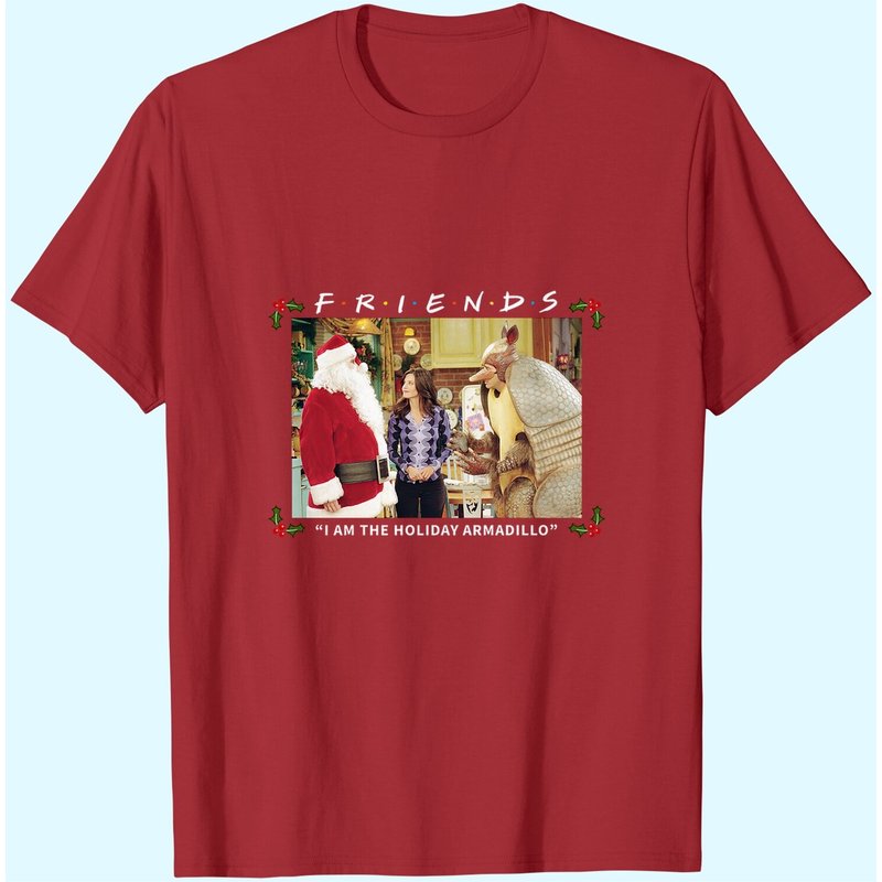 Friends I Am The Holiday Armadillo T-Shirt Blanc pour Hommes — T-shirts pour hommes
