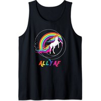 Ally Tank Top Proud Ally AF Gay Pride Rainbow Flag for Men — Mens T Shirts