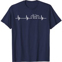 T-shirt Cycling Heartbeat pour hommes - Cadeau Amour Vélo — T-shirts pour hommes