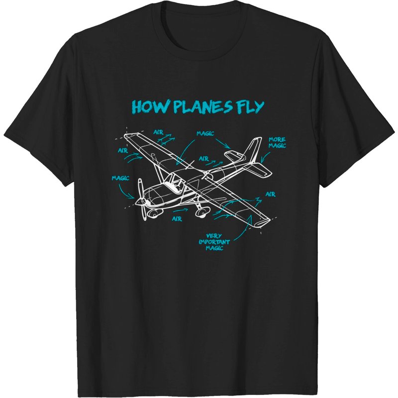 T-shirt d'aviation pour hommes How Planes Fly — T-shirts pour hommes