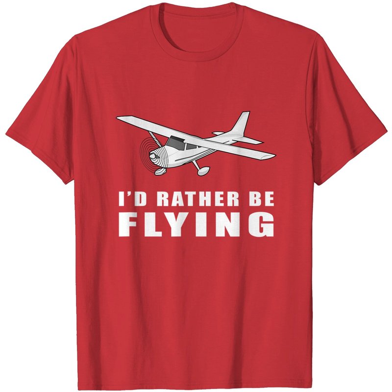 T-shirt de pilote d'aviation I'd Rather Be Flying pour hommes — T-shirts pour hommes