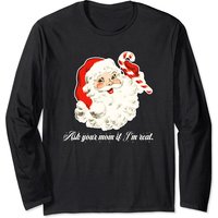 Demandez à votre mère si je suis le vrai Santa Sweat à manches longues — Sweats à capuche pour hommes