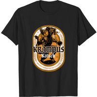 T-shirt Krampus Kolsch pour hommes en noir