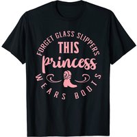 T-Shirt pour Hommes Princess Cowboy Boots Western Cowgirl — T-shirts pour hommes