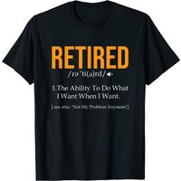 T-shirt de retraite amusant 2021 pour hommes