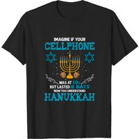 T-shirt humoristique de Hanoukka pour hommes - Design Cellphone Chanukkah — T-shirts pour hommes