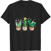 T-shirt de Noël Funny Cactus pour hommes