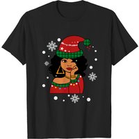 T-shirt de Noël Santa Claus Afro-Américain pour hommes — T-shirts pour hommes