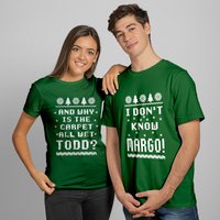 T-shirt Couple de Noël Todd et Margo pour hommes — T-shirts pour hommes