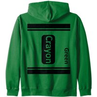 Crayon Costumes Unisex Hoodie in Military Green