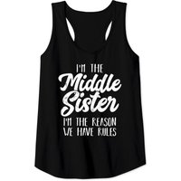 Débardeurs Sisters Je suis le frère du milieu - Noir — T-shirts pour hommes