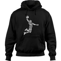 Basketball Hoodie with Dunking Player Design