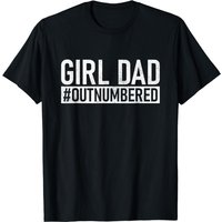 Girl Dad Outnumbered Father's Day T-Shirt for Men