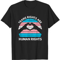 Trans Rights Are Human Rights LGBQT Transgender T-Shirt for Men — Mens T Shirts