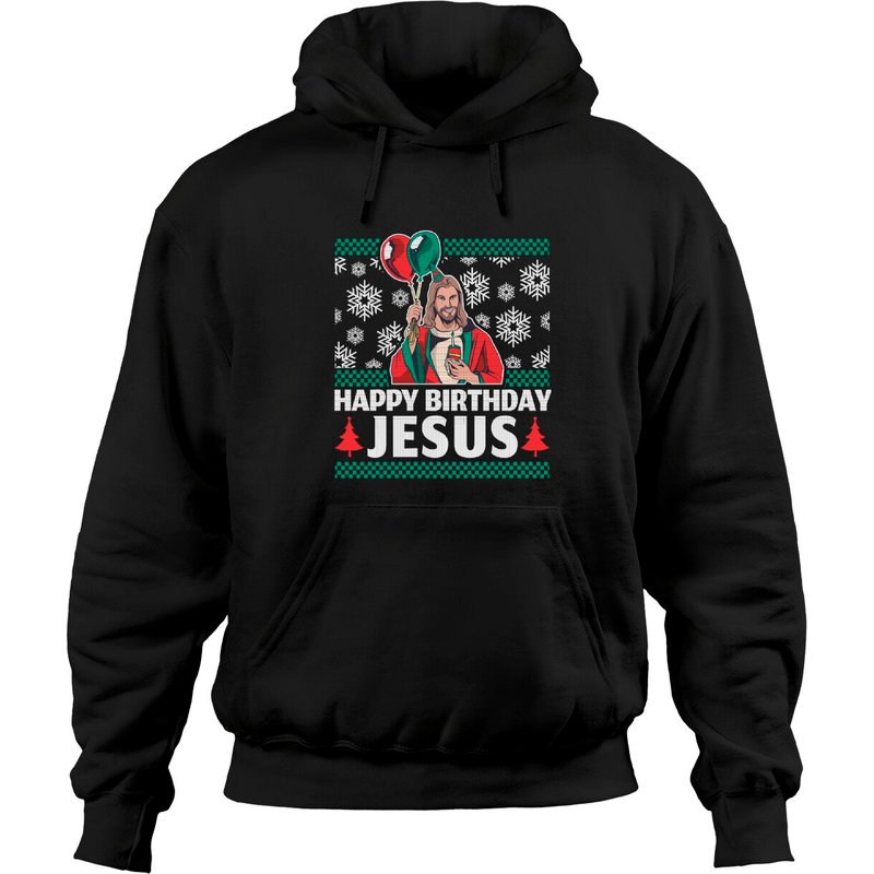 Sweat à capuche Joyeux Anniversaire Jésus pour Unisexe — Sweats à capuche pour hommes