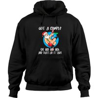 Santa Christmas Pullover Hoodie with Funny Design — Mens Hoodies