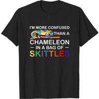 T-shirt Je suis plus confus qu'un caméléon