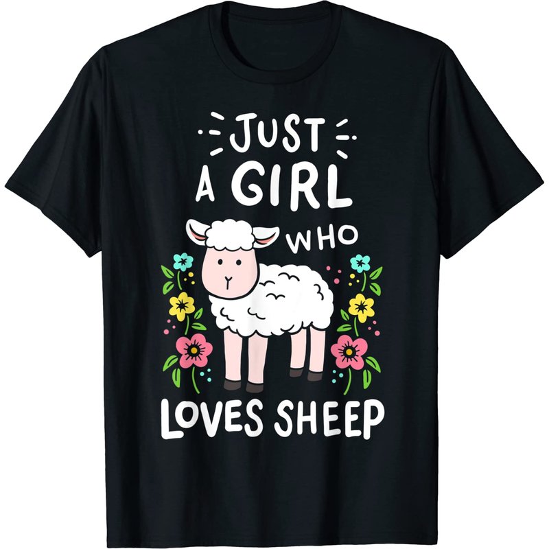 T-shirt Sheep Meme pour hommes - Just A Girl Who Loves Sheep — T-shirts pour hommes