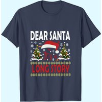 T-shirts pour hommes Dear Santa It's A Long Story Tree — T-shirts pour hommes
