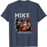 T-Shirts Mike Tyson pour hommes en noir