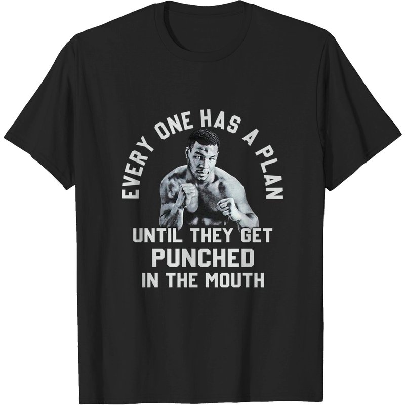 T-shirts pour hommes Mike Tyson en noir — T-shirts pour hommes