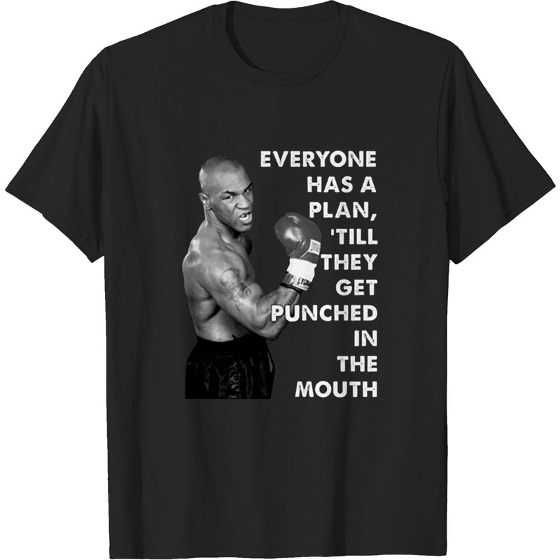T-shirts pour hommes Mike Tyson en noir — T-shirts pour hommes