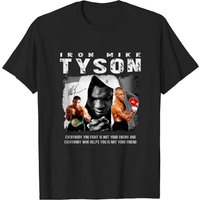 T-shirts pour hommes Mike Tyson en noir