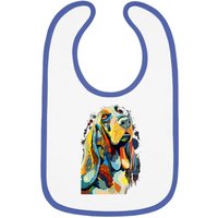 Basset Hound Hand Drawn Baby Bib for Dog Lovers