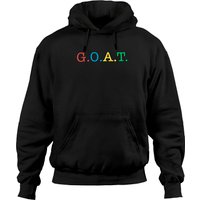 Hoodies Goat Unisexe Noir en Fleece — Sweats à capuche pour hommes
