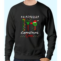 Sweatshirt de Noël pour coiffeur styliste unisexe — Sweats à capuche pour hommes