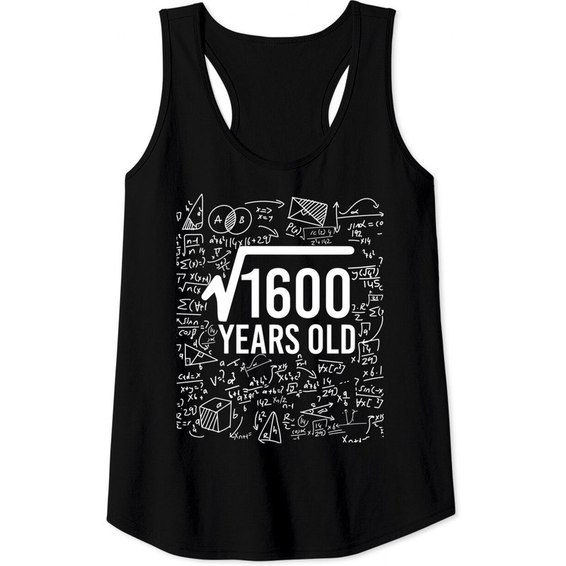 Square Root of 1600 Tank Top for Men - 40th Birthday Gift — Mens T Shirts