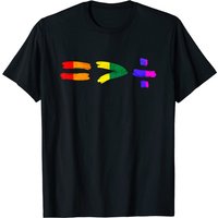 T-shirt avec symbole d'égalité pour hommes en noir