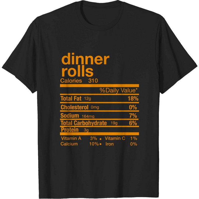 T-shirt pour hommes avec nutrition des petits pains pour la fête de l'Action de grâce — T-shirts pour hommes