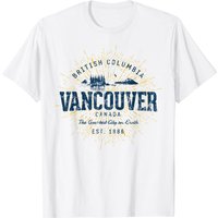 T-shirt Vintage Vancouver Souvenir de Vacances au Canada pour Hommes