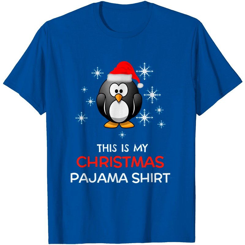 T-Shirt Pingouin de Noël pour Hommes - Chemise de Pyjama Cadeau — T-shirts pour hommes