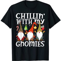 T-shirt de Noël Chillin With My Gnomies pour hommes — T-shirts pour hommes