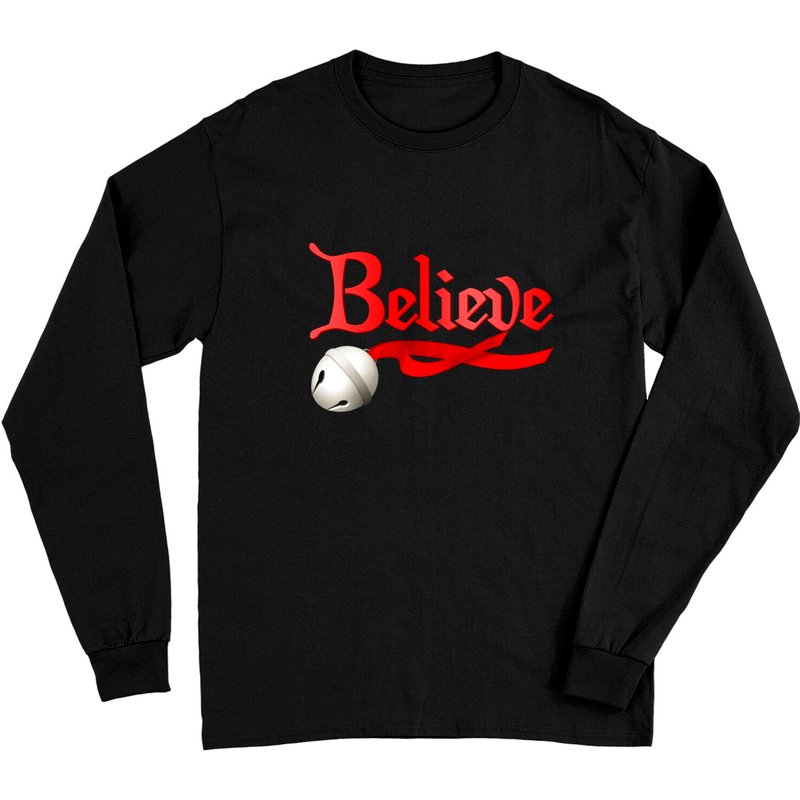 T-shirt à manches longues Believe Christmas Jingle Bell