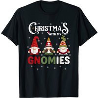 Christmas With My Gnomies Gnome Family T-Shirt for Men — Mens T Shirts