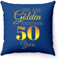 We Are Together 50th Anniversary Wedding Gift Throw Pillow — Decorative Cushions