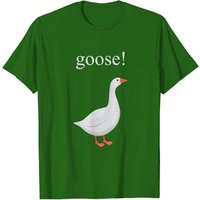 T-shirt Cartoon Goose pour hommes en noir