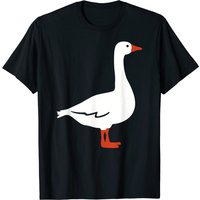 T-shirt Cartoon Goose pour hommes en noir