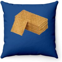 Graham Cracker Throw Pillow Cover in Royal Blue — Decorative Cushions
