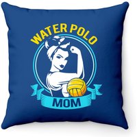 Water Polo Mom Throw Pillow Cover — Decorative Cushions